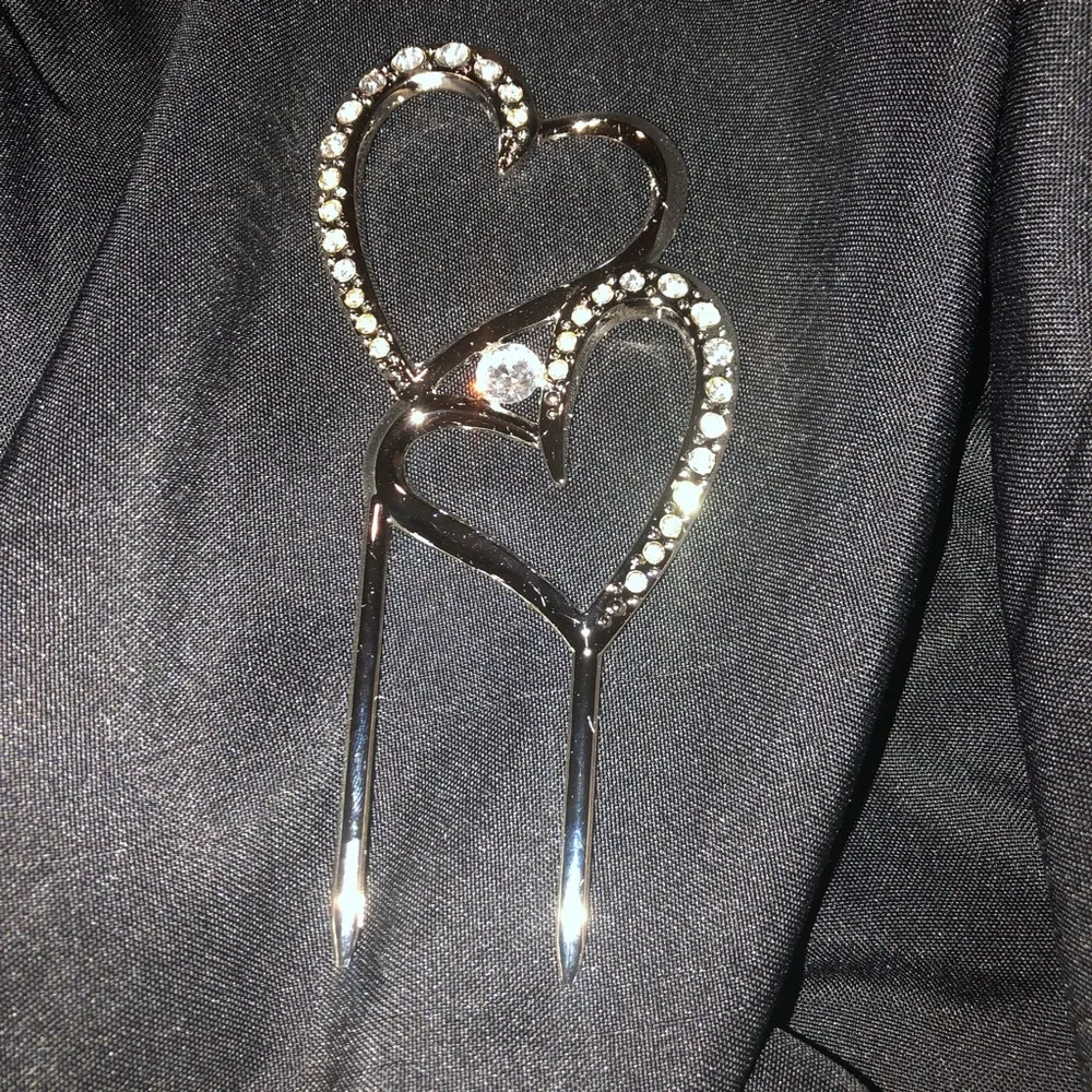 🌺New🌺 Double Heart Cake Pick